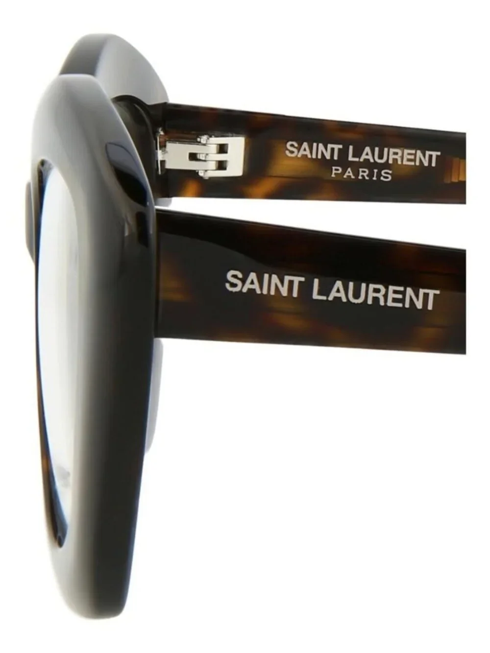 New Saint Laurent Womens Cat Eye Havana Havana Transparent Fashion Designer Eyeg